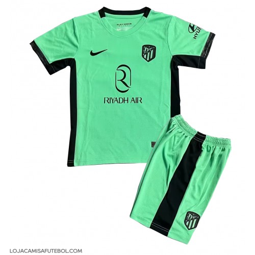 Camisa de Futebol Atletico Madrid Equipamento Alternativo Infantil 2023-24 Manga Curta (+ Calças curtas)
